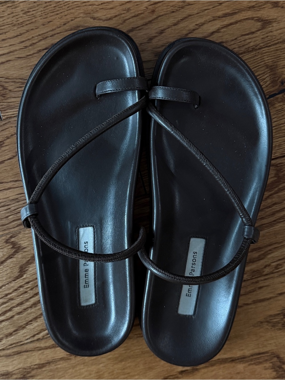 Emme Parsons Bari Sandals Dark Brown Size 37